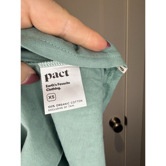 Women’s Pact Organic Cotton Athleisure Lightweight Crewneck Tank Top Green XS - Picture 5 of 7